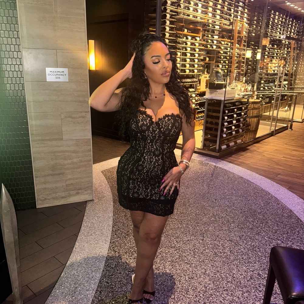 Fashion Nova Black Lace Dress